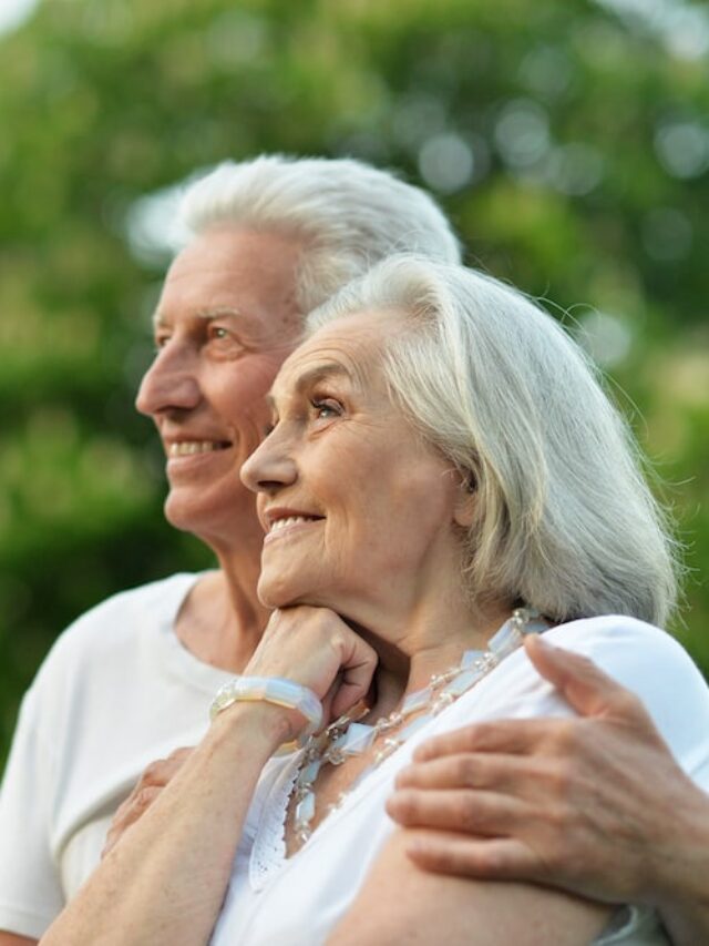 HappySeniorCoupleOutdoors