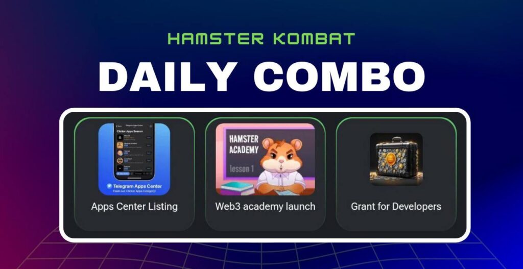 Hamster Kombet daily combo cards